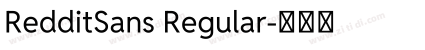 RedditSans Regular字体转换
